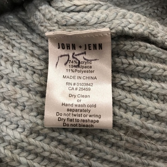 John + Jenn Marlee Sea Mist Blue Sweater Small - Picture 7 of 7